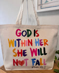 God Is Within Her • Premium Recycled Cotton Tote